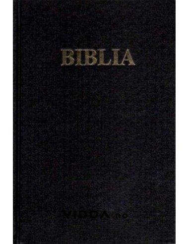Biblia - Format Mare - Neagra - Cartonata - Margini aurii