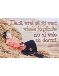 Daca vrei sa iti vezi visele implinite nu ai voie sa dormi