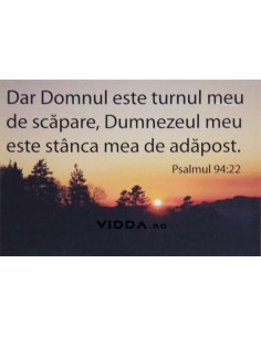 Dar Domnul este turnul meu de scapare