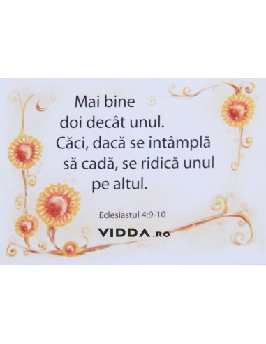 Mai bine doi decat unul