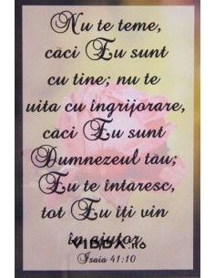 Nu te teme caci Eu sunt cu tine