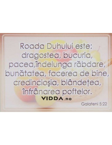 Roada Duhului este: dragostea