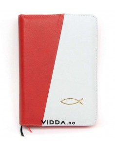 Biblia - Format mic - Alba - Rosie - In piele cu fermoar