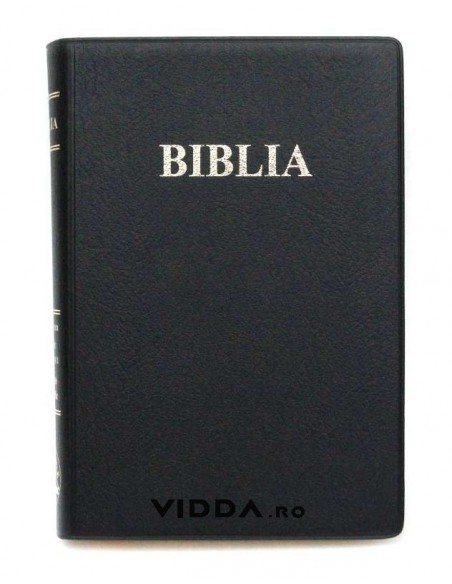 Biblia de lux - Format mic - Margini aurii - Neagra - Coperta flexibila