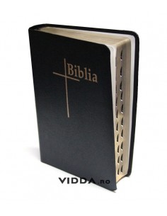 Biblia Thompson - Format mediu - Index de cautare - Margini aurii - Piele neagra fara fermoar 