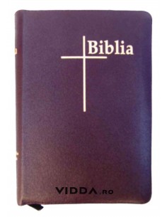 Biblia Thompson - Format mediu - Piele visinie cu fermoar - Index de cautare - Margini aurii 1