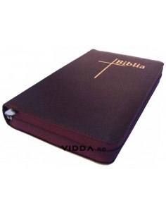 Biblia Thompson - Format mediu - Piele visinie cu fermoar - Index de cautare - Margini aurii 1 2