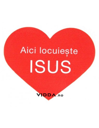 Aici locuieste Isus - Autocolant