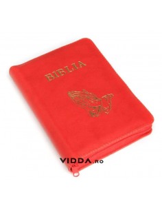 Biblia - Format mic - Rosie - In piele cu fermoar - Maini in rugaciune 2