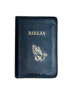 Biblia - Format mediu - Roz - In piele cu fermoar - Maini in rugaciune 2
