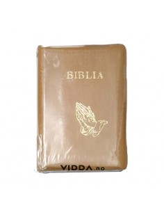 Biblia - Format mediu - Roz - In piele cu fermoar - Maini in rugaciune 2