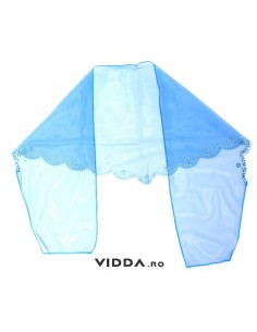 Esarfa tulle albastru inchis