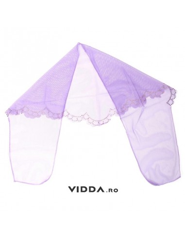 Esarfa tulle mov deschis