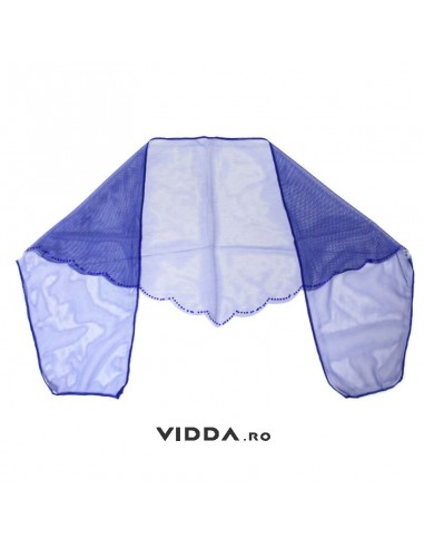 Esarfa tulle mov inchis B