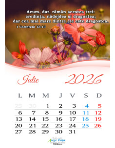 Calendar crestin 2026